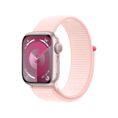Watch Series 9 GPS, boitier en aluminium de 41 mm avec boucle sport, Rose