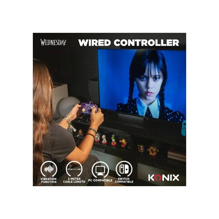 Konix 10139000020 accessoire de jeux vidéo Violet Manette de jeu Nintendo Switch, PC - Neuf