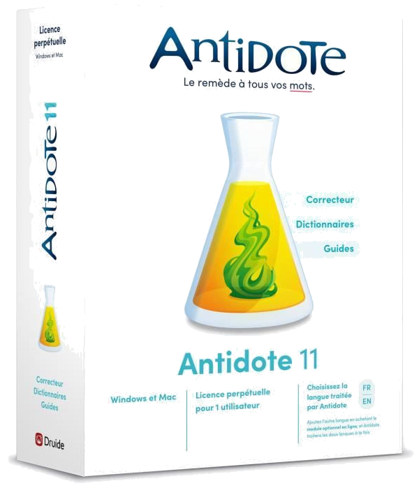 MYSOFT Antidote 11 - Correcteur, Dictionnaires, Guides - Pour le français ou pour l'anglais
