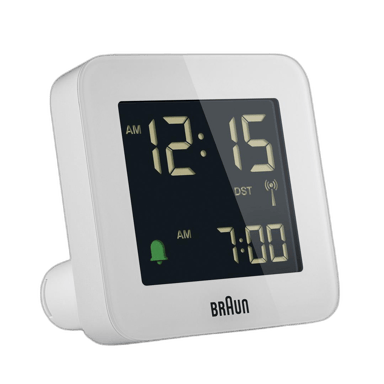 Réveil numérique Braun BC 09 W-DCF Blanc