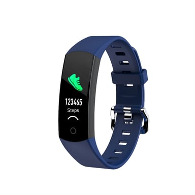 Bracelet Connecté Smartwatch Bluetooth OLED Étanche Podomètre Android iOs Bleu YONIS