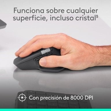 Logitech MX Master 4, ratón inalámbrico ergonómico con respuesta háptica avanzada, desplazamiento ultrarrápido, carga USB-C, Bluetooth, Windows, macOS
