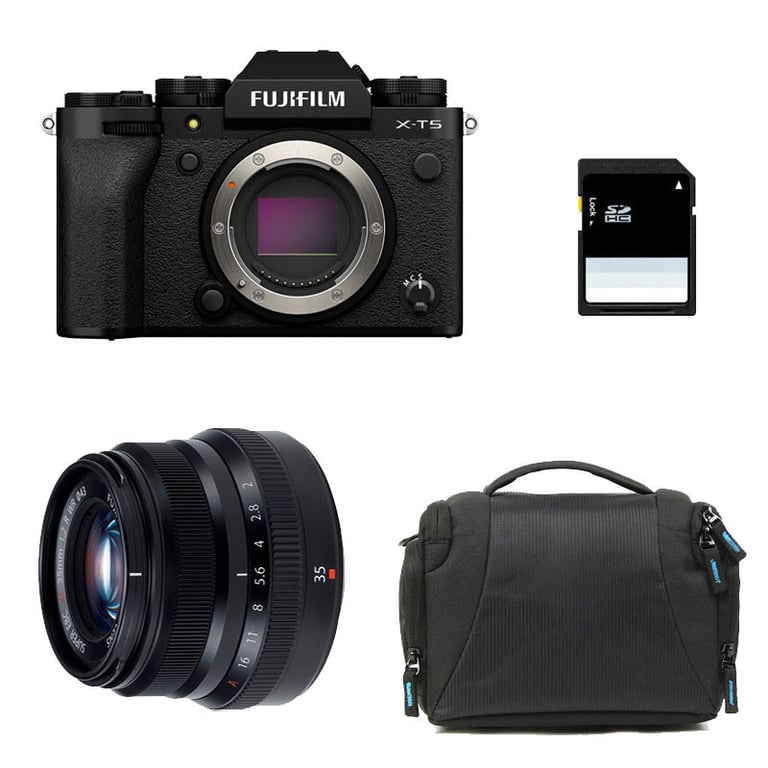 Appareil Photo Numérique Fujifilm X-T5 – 40,2 MP, Objectif 35mm f/2 WR, Sac, Carte SD 8 Go - vue 2