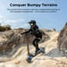 Trottinette Elettrica Ausom, Motore Doppio, Pneumatici da 10'', Batteria 20,8Ah, Sospensione a 4 Molle, Freni E-ABS, Autonomia 100 km, Carico Max 150 kg, per Avventure Off-Road