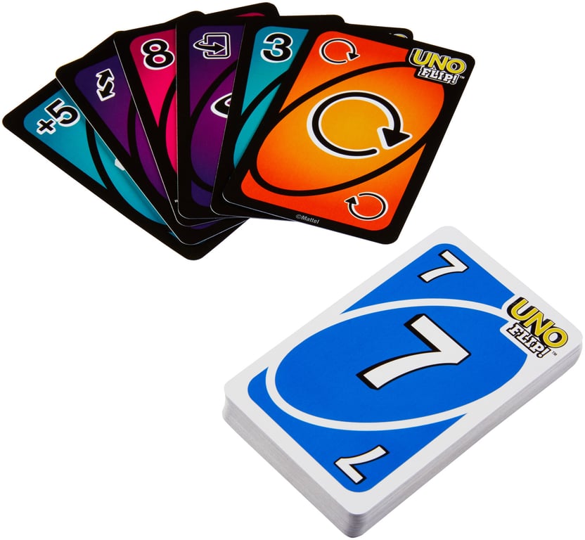 Jeu De Cartes Mattel UNO Flip – Version Réversible Pour 2 à 4 Joueurs Dès 7 Ans - vue 6