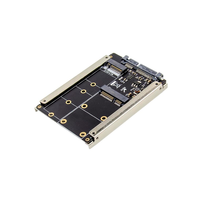 Adaptateur MicroConnect M.2 ou mSATA vers SATA 2.5 – Compatible M.2 2230/2242/2260/2280 - vue 3