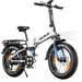 Vélo électrique pliant VARUN S20-2 tout suspendu 20 pouces avec batterie 48 V 13 Ah