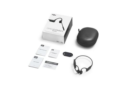 SHOKZ C120-AN-BK auricular y casco Auriculares Inalámbrico gancho de oreja Oficina/Centro de llamadas Bluetooth Negro