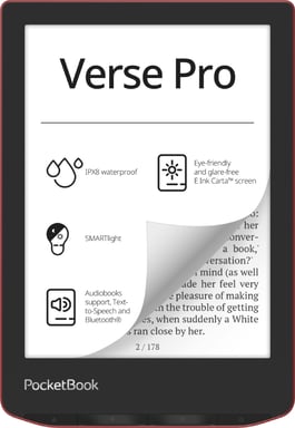 PocketBook Verse Pro E-Reader Schermo touch 16 GB Wifi Nero, Rosso