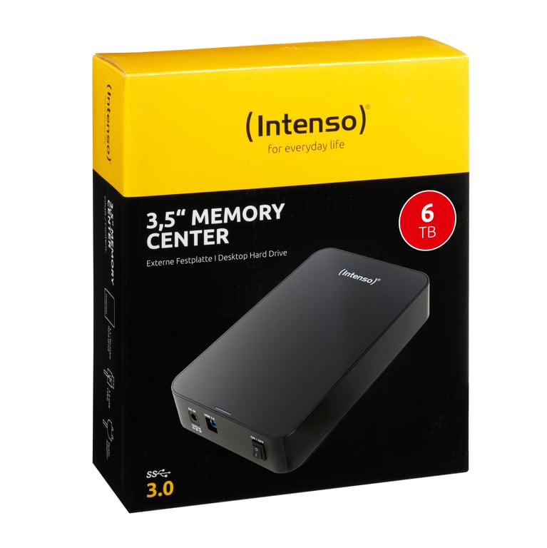 Intenso Memory Center disque dur externe 6 To 5400 trmin 3.5 USB Type A 3.2 Gen 1 3.1 Gen 1 Neuf - vue 6