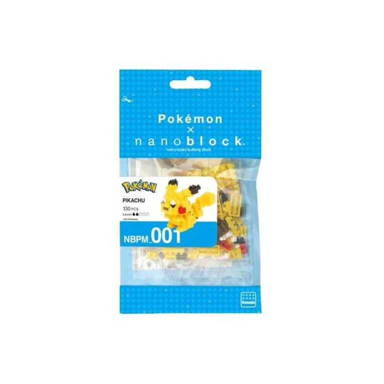 Kit de construction Nanoblock Kawada Pikachu NBPM-001 130 mini-briques Pixelisé Jaune - Neuf