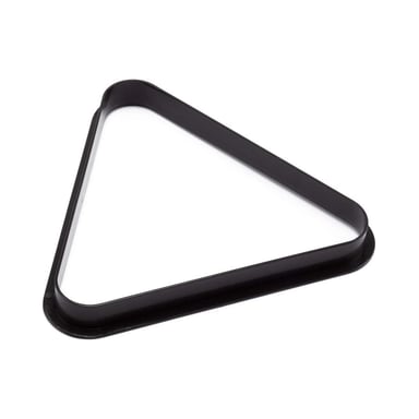 Triángulo de billar de PVC negro para bolas de 57 mm - Accesorio de juego esencial
