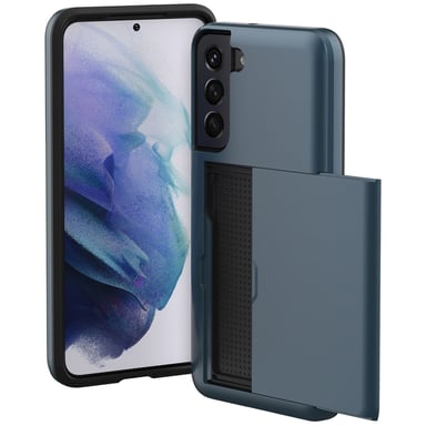 imoshion Coque arrière avec porte-cartes pour Samsung Galaxy S21 - Bleu foncé