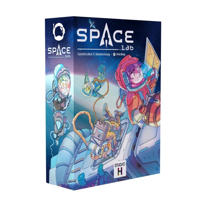 Jeu de stratégie Studio h Space Lab jeu familial thème espace illustrations colorées navy bleu - Neuf