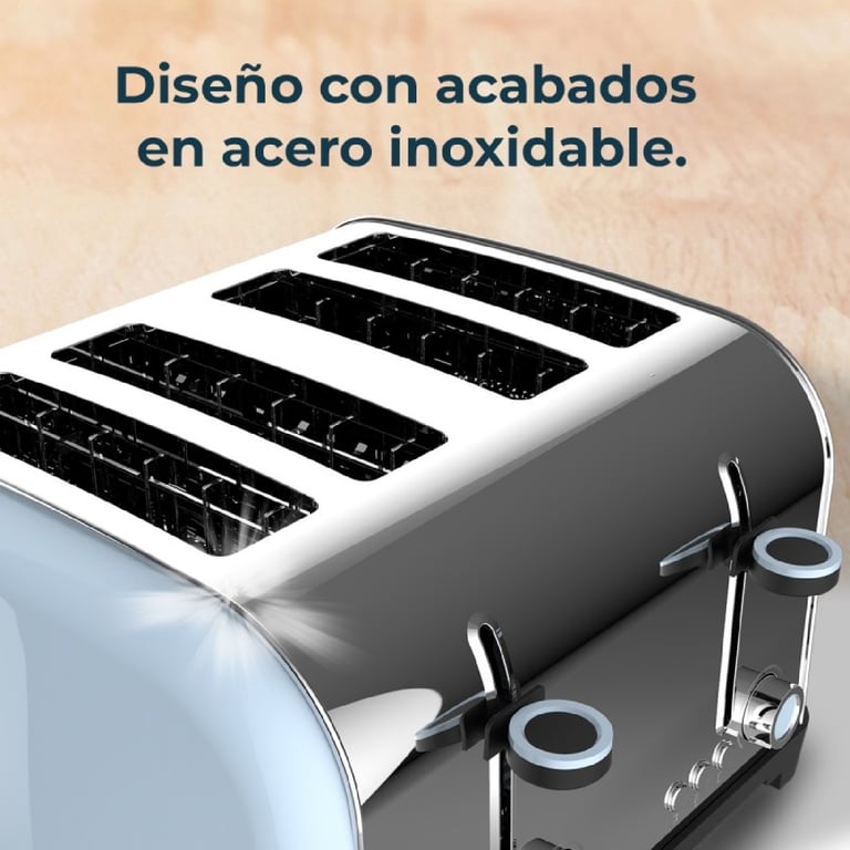 CECOTEC 04829 - Grille-pain vertical Toastin' time 1500 Double Blue - Neuf