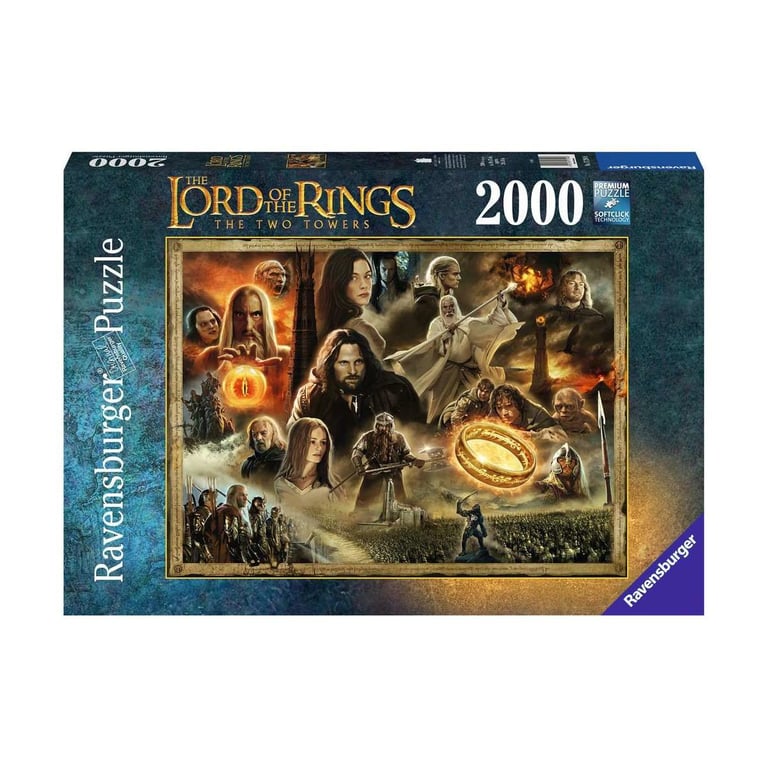 Puzzle 2000 pièces : Le Seigneur des Anneaux les Deux tours Ravensburger France - vue 2