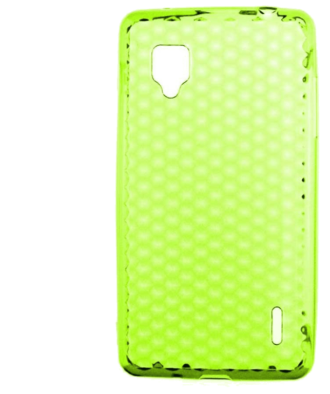 Coque silicone unie compatible Givré Vert LG Optimus G