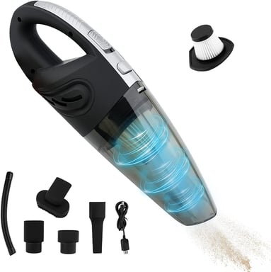 Aspirateur de Table sans Fil 2200mAh Rechargeable par USB gris noir