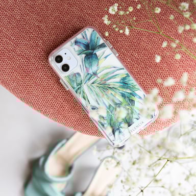 Selencia Coque très protectrice Zarya Fashion pour Samsung Galaxy A22 (5G) - Jungle Leaves