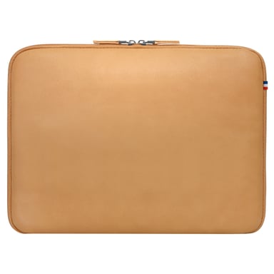 Funda para ordenador portátil 10''-12,5'', funda protectora para Tablet/iPad en símil piel repelente al agua con correas elásticas, interior Doudou, camel