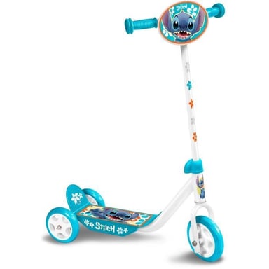 Scooter 3 Ruedas - DISNEY - STITCH - Altura regulable - Gran plataforma antideslizante - Asas antipinzamiento