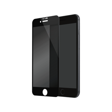 Protector de pantalla privado de cristal templado (100% cobertura de superficie) para Apple iPhone 6/6s/7/8/SE 2020, Negro