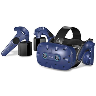 HTC VIVE Pro Eye Casco di visualizzazione dedicato Nero, Blu