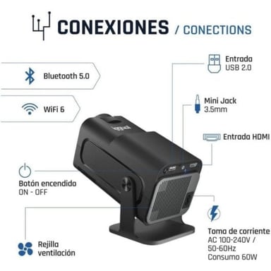 iggual MP1080p Module de projecteur 300 ANSI lumens LED 1080p (1920x1080) Noir