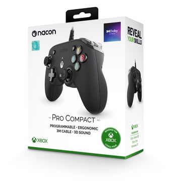 NACON Pro Compact Negro USB Gamepad Xbox One, Xbox Series S, Xbox Series X
