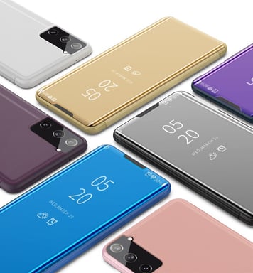 Clapet Miroir pour ''SAMSUNG Galaxy S21'' Protection Clear View Maquillage