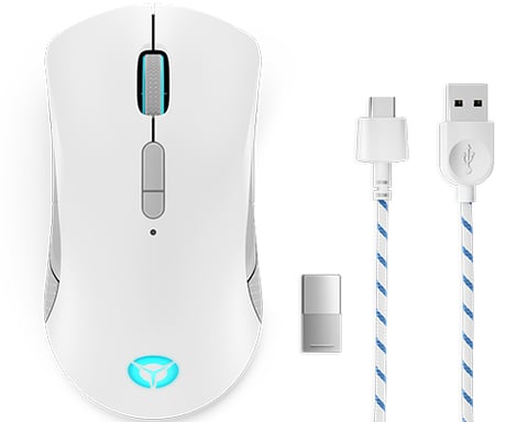 Lenovo Legion M600 Wireless Gaming ratón Juego Ambidextro RF Wireless + Bluetooth + USB Type-A Óptico 16000 DPI