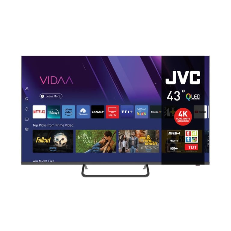 TV QLED JVC 4K UHD LT 43FV850 109 cm - Neuf