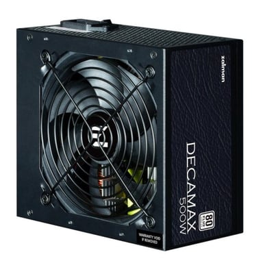 Alimentatore per PC - ZALMAN - DecaMax 500W - 80+ - Non modulare - Ventola da 120 mm - Nero