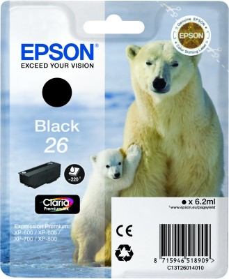 Epson Cartouche d'encre 26 T2601 - vue 5