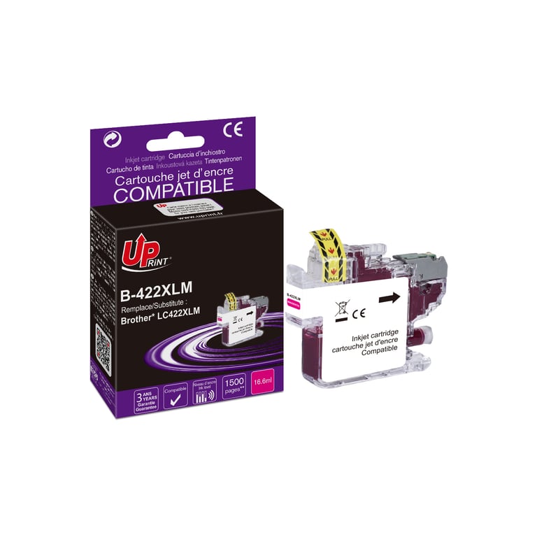 Cartouche encre UPrint compatible Brother LC422 XL M magenta - Neuf