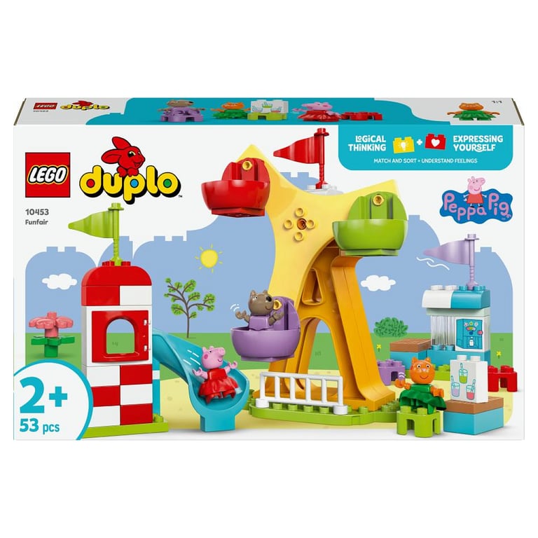 Fête Foraine LEGO DUPLO Peppa Pig 10453 - Amusement et Apprentissage - Neuf
