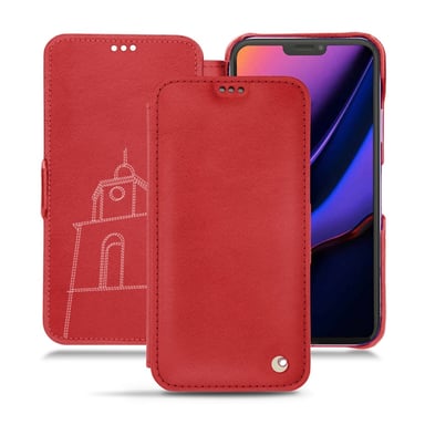 Housse cuir Apple iPhone 11 Pro - Rabat horizontal - Rouge - Cuir lisse premium