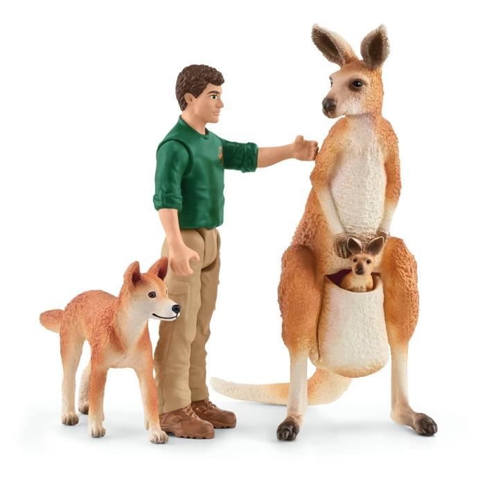 Schleich C Aventures en Océanie, figurines animaux sauvages, 42550 Wild Life, Pour enfant des 3 ans Marron pour garçon - vue 4