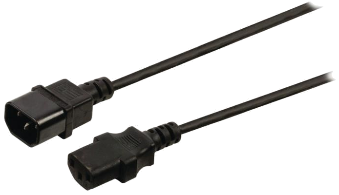 NEDIS Power Cable - IEC-320-C14 - IEC-320-C13 - 2.0 m - Noir