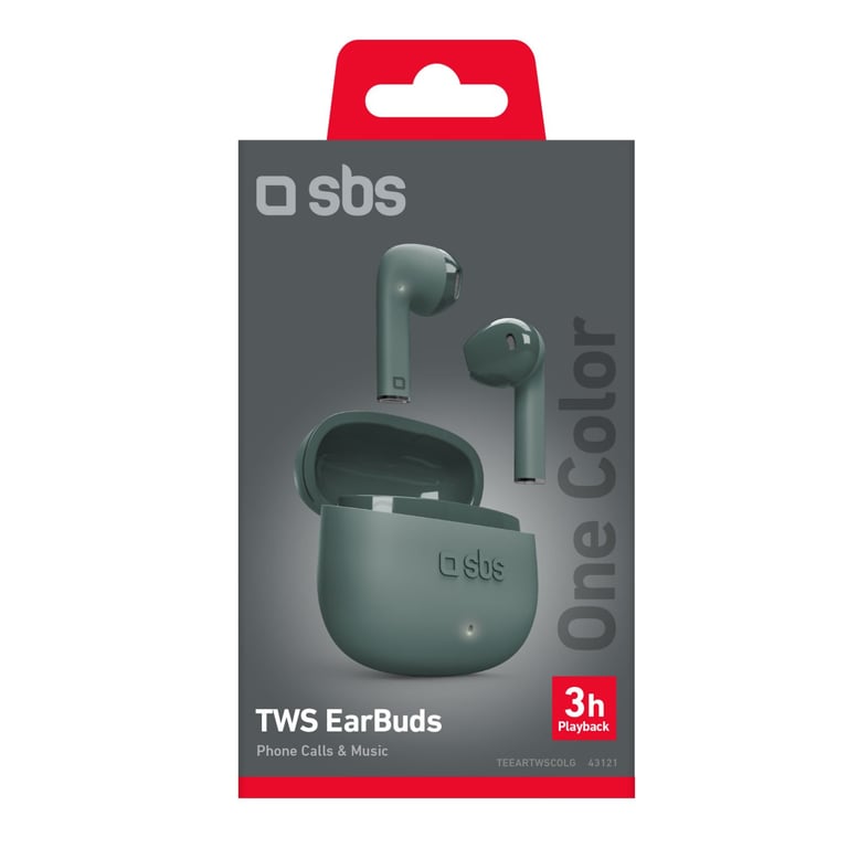 SBS One Color Casque True Wireless Stereo TWS Ecouteurs AppelsMusique Bluetooth Neuf - vue 2
