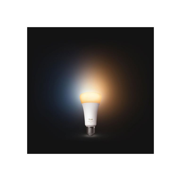 Ampoule connectée Philips Hue White ambiance A67 E27 1600 lm (11,8W, Bluetooth/Zigbee, dimmable) Blanche - Neuf