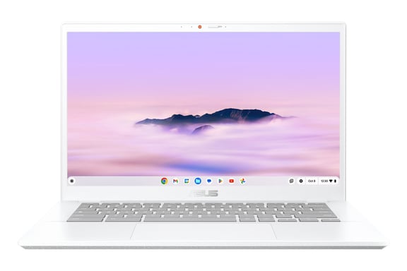 Chromebook Plus CX, Intel Core i3-1215U, 128 Go, 8 Go, Blanc - AZERTY