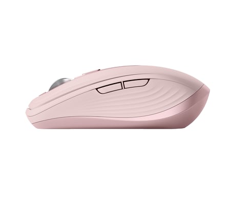 Logitech MX Anywhere 3S Ratón inalámbrico Bluetooth rosa