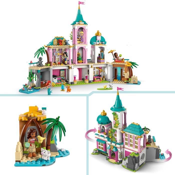 LEGO | Disney 43267 Le Château des Princesses et les Animaux Royaux Jeu Fille des Neuf - vue 3