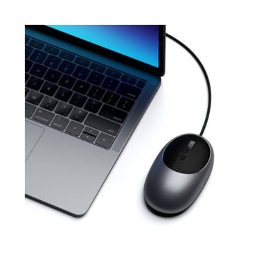 Souris Filaire C1 USB-C Moderne et Ambidextre Gris