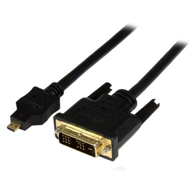 StarTech.com Cable de 2m Adaptador Conversor Micro HDMI a DVI-D para Tablet y Teléfono Móvil - Convertidor de Vídeo para Dispositivos Micro HDMI Tipo