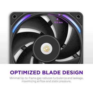 NZXT F240X Carcasa del ordenador Ventilador 12 cm Negro 1 pieza(s)