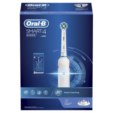 Spazzolino rotante oscillante per adulti Oral-B SmartSeries Smart 4 4100S Bianco