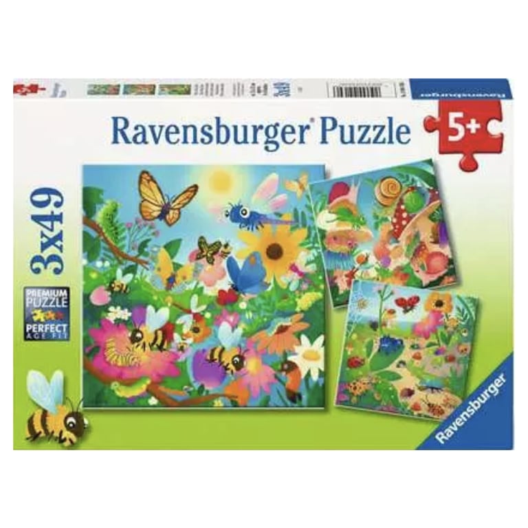 Puzzles 3x49 pièces : Le monde des insectes Ravensburger France - vue 6