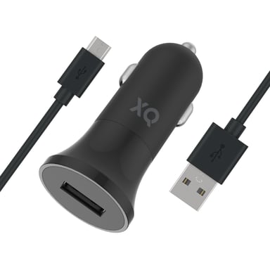 Xqisit 36076 chargeur d'appareils mobiles Smartphone Noir Allume-cigare Auto
